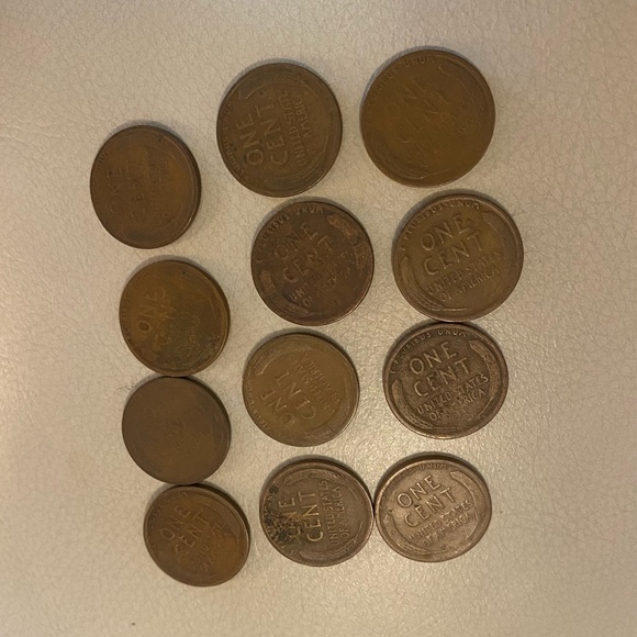 1926D Vintage Circulated Copper Coins Collection/Set of 12 - Picture 4 of 5
